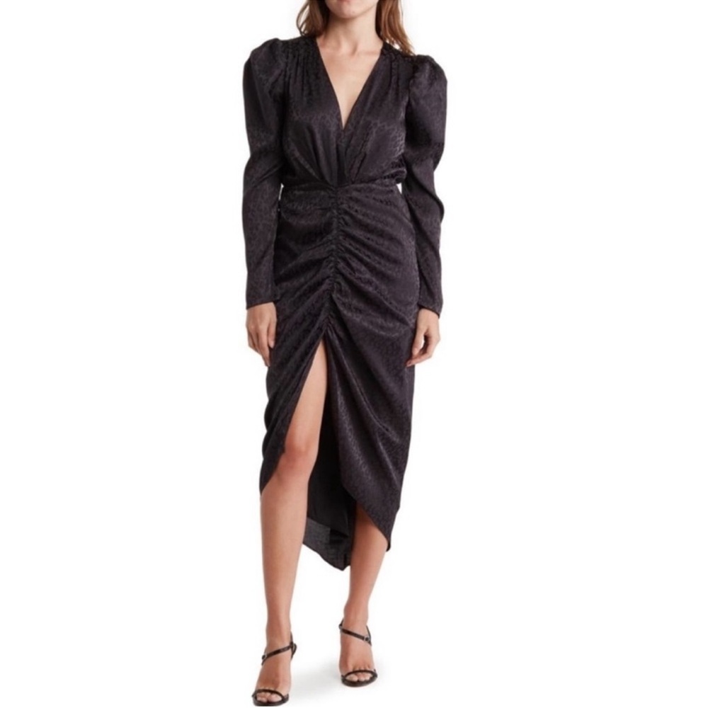 Ronny Kobo Collection Black Textured Dress